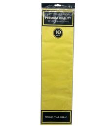 144 Bulk 10pc Yellow Tissue Paper 20x20in