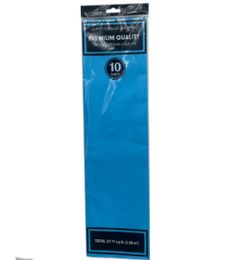 144 Bulk 10pc Turquoise Tissue Paper 20x20in