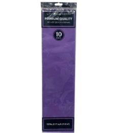 144 Bulk 10 Pc Purple Tissue Paper 20x20in