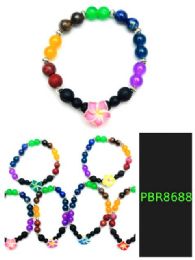 120 Pieces Plumeria Chakra Bracelet - Bracelets