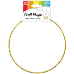 12 Packs Brass Rings 6"/1pc - Stickers