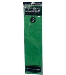 144 Bulk 10pc Emerald Green Tissue Paper 20x20in