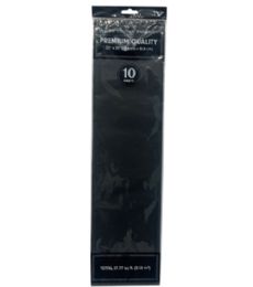 144 Bulk 10pc Black Tissue Paper 20x20in