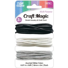 12 of Glitter Stretch Jewelry Cord