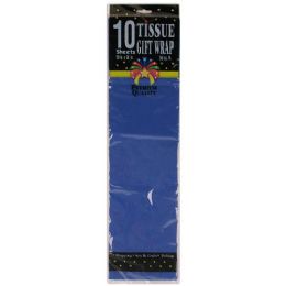 72 Bulk 10 Royal Blue Tissue Wrap