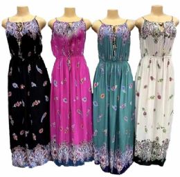 24 Pieces Spaghetti Strap Summer Dresses - Womens Sundresses & Fashion