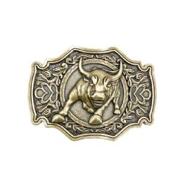 24 Pieces Gold Bull Belt Buckle - Belt Buckles