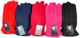 24 Bulk Woman Fleece gloves