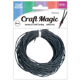 12 Pieces Back Waxed Jewelry Cord 30ft - Craft Tools