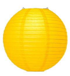 180 Pieces 14in Paper Lantern Yellow - Party Accessory Sets