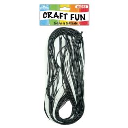 12 Pieces 40ct Craft Rope Blk+wht - Craft Tools
