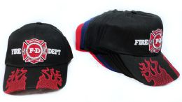 24 Pieces Adjustable Baseball Hat Fire Department - Baseball Caps & Snap Backs