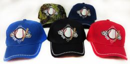 24 Bulk Adjustable Baseball Hat Kids Size Baseball