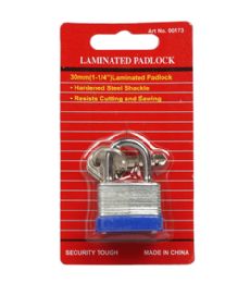 144 Pieces 30mm Laminated Lock - Padlocks and Combination Locks