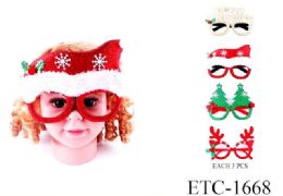 12 Bulk Christmas Style Shape Glasses Kids/children