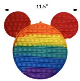 6 Pieces Giant Mouse Ear Rainbow Pops - Toys & Games