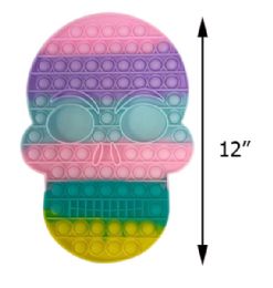 6 Pieces Wholesale Giant Pastel Colored Skull - Toys & Games