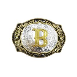 12 Pieces Golden Initial B Belt Buckle - Belt Buckles