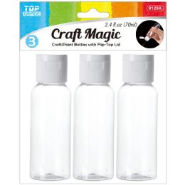 144 Wholesale 3-Piece squeeze bottle 3.7x11cm