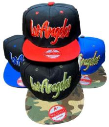 12 Wholesale Wholesale Snapback Baseball Cap/hat Los Angeles