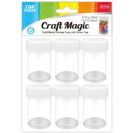 144 Wholesale 6-Piece screw-top cups 2.5x5cm 22ml