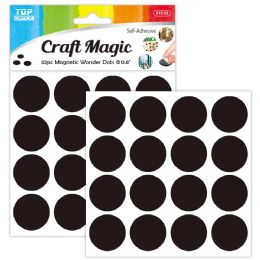 144 Pieces 32-Piece 19mm magnet dots 24/144s peel-n-stick - Refrigerator Magnets