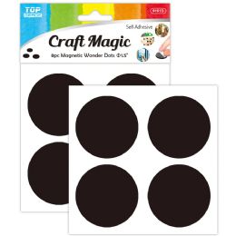 144 Pieces 8-Piece 38mm magnet dots peel-n-stick - Refrigerator Magnets