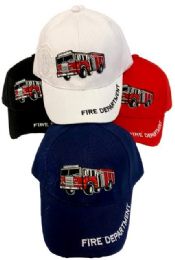 24 Wholesale Kids Fire Department Baseball Cap