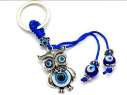 60 Bulk Evil Eye Keychain Owl