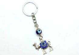 96 Pieces Blue Evil Eye Keychain Camel - Key Chains