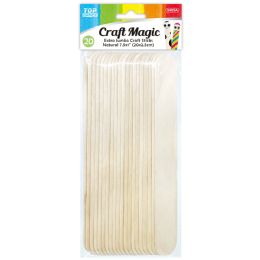 48 Pieces Craft Stick 20x2.5cm 20-Piece - Craft Wood Sticks and Dowels