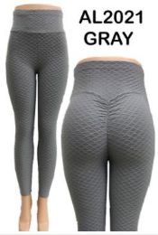 12 Pieces Big Butts Tik Tok Legging Gray - Womens Leggings
