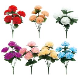 72 Wholesale 17"/6-Head Flower Astd Clr