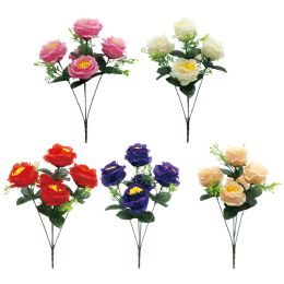 72 Wholesale 16"/5-Head Flower Astd Clr