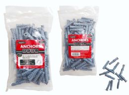96 Pieces 100 Pc Plastic Anchors - Screws Nails and Anchors