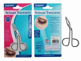 144 Pieces Scissor Tweezers Silver Stainless Steel - Scissors and Tweezers