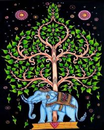 5 Bulk Tree With Elephant Tapestry