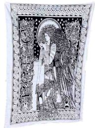5 Wholesale Black/white Color Angel Tapestry