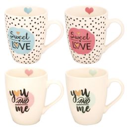 48 Pieces Valentines Day Mug Set Assorted Design 12oz - Valentines