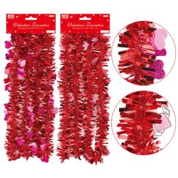 72 Pieces Valentine's Day Heart Decoration Garland 9ft - Valentines