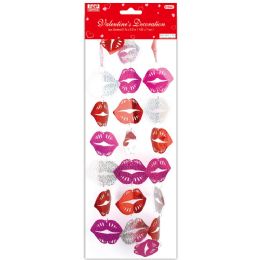 48 Pieces Valentine's Day Lips Garland Decoration 6ft - Valentines