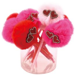 48 Pieces Valentines Day Ball Pen With Heart - Valentine Decorations