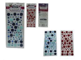 288 Pieces Gemstone Sticker Rose 77pc - Stickers