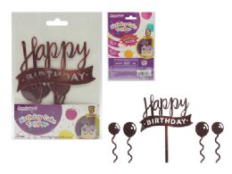 144 of 5pc Party Cake Topper 'happy Birthday'