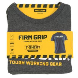 12 Wholesale T-Shirt Medium Short Sleeve Firm Grip 12pc Pdq