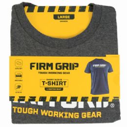 12 Wholesale T-Shirt Large Short Sleeve Firm Grip 12pc Pdq