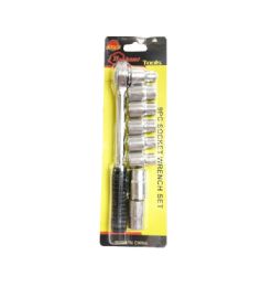 12 Packs 9pc Socket Wrench Set - Wrenches