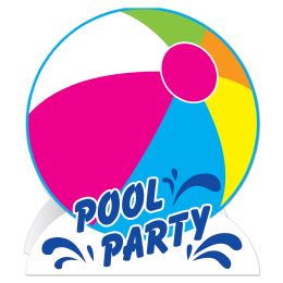 12 pieces 3-D Pool Party Centerpiece - Party Center Pieces