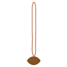 12 Wholesale Beads w/Football Medallion