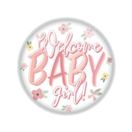6 of Welcome Baby Girl! Button
